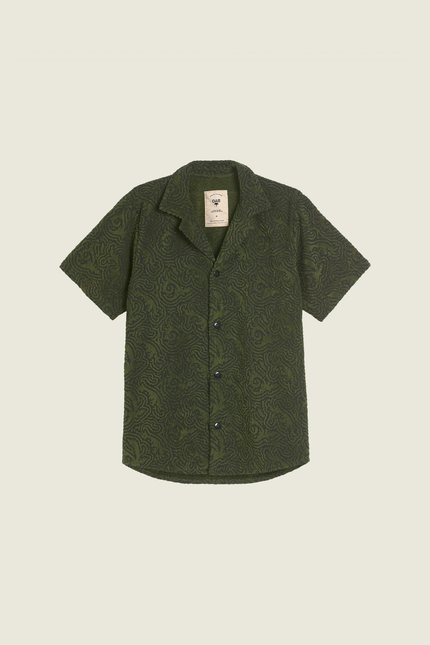 OAS Green Squiggle Cuba Terry Shirt