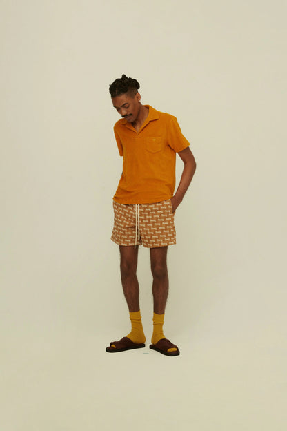 OAS Mustard Polo Terry Shirt