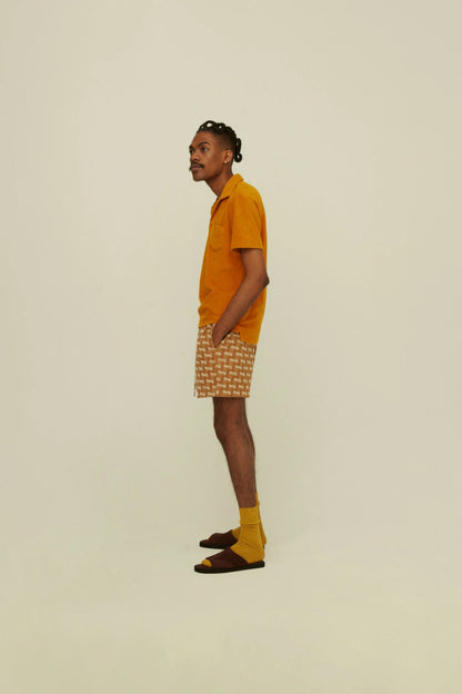 OAS Mustard Polo Terry Shirt