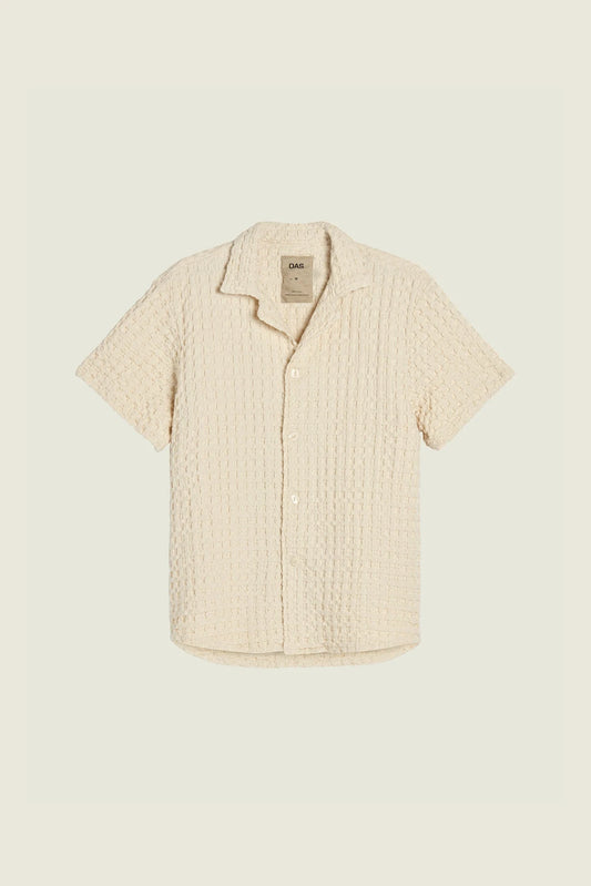 OAS Ecru Cuba Waffle Shirt