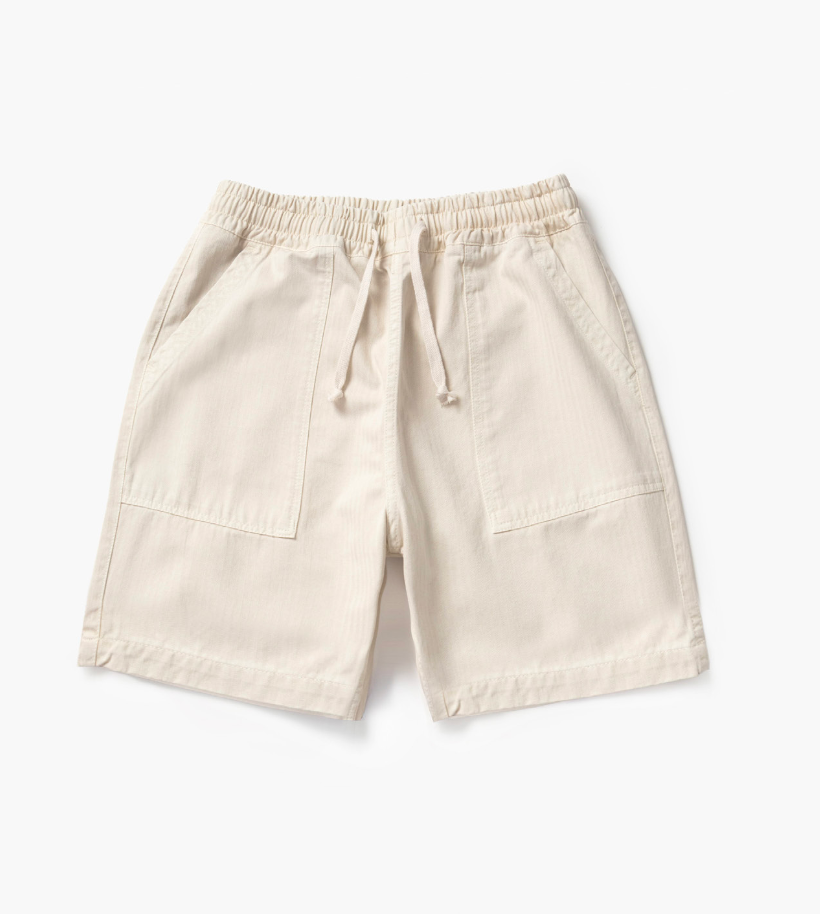 Service Works Pigment HBT Chef Shorts in Bone
