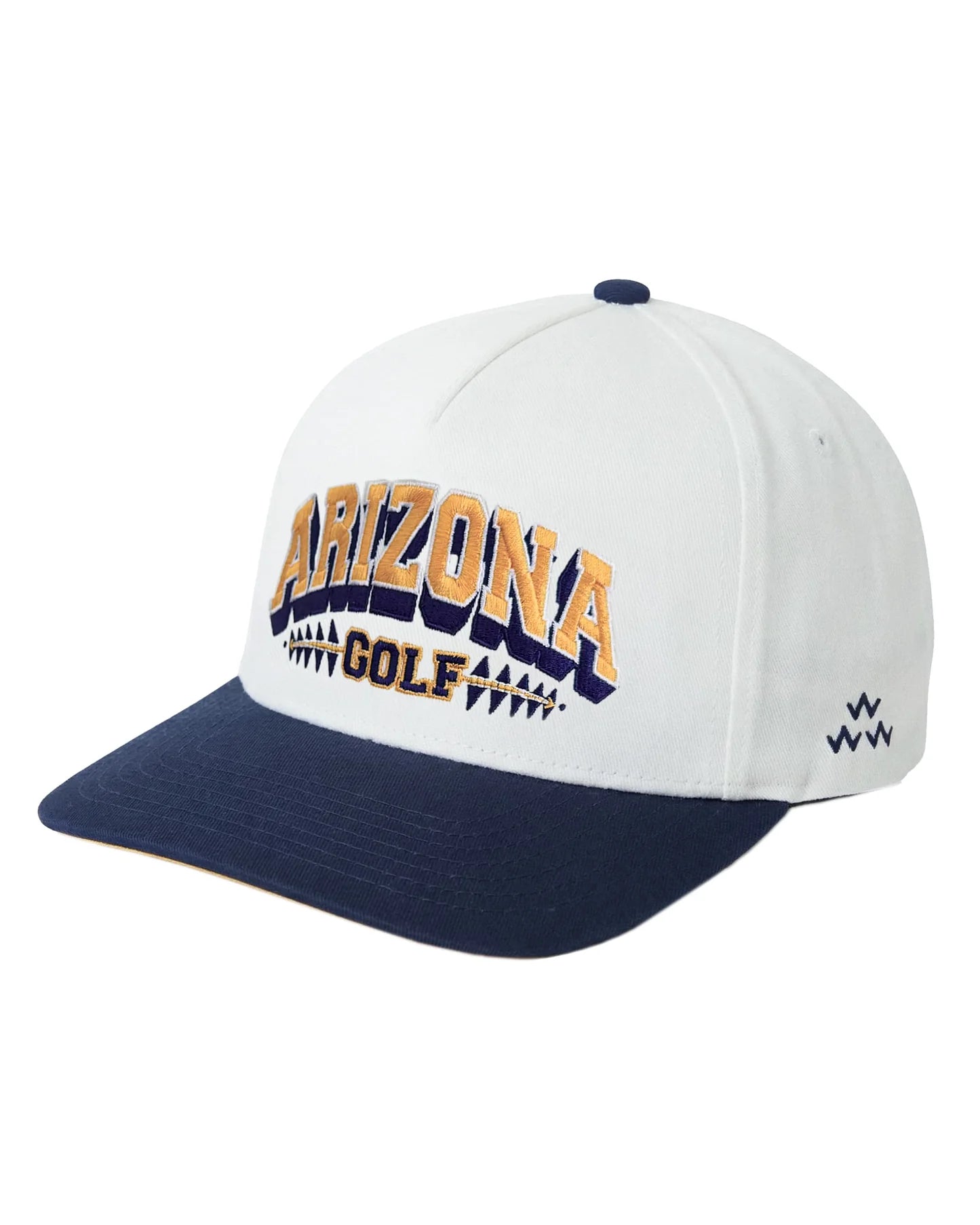 Arizona Golf Snapback - White / Navy