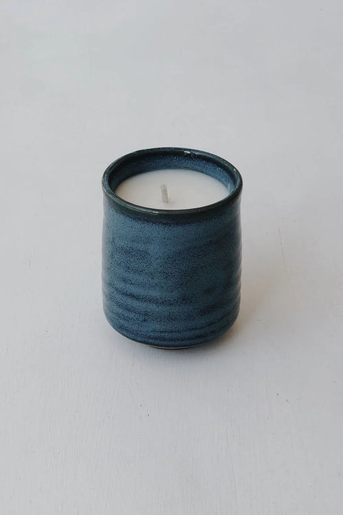 Provider Store Kadoma Japanese Ceramic Candle Blue