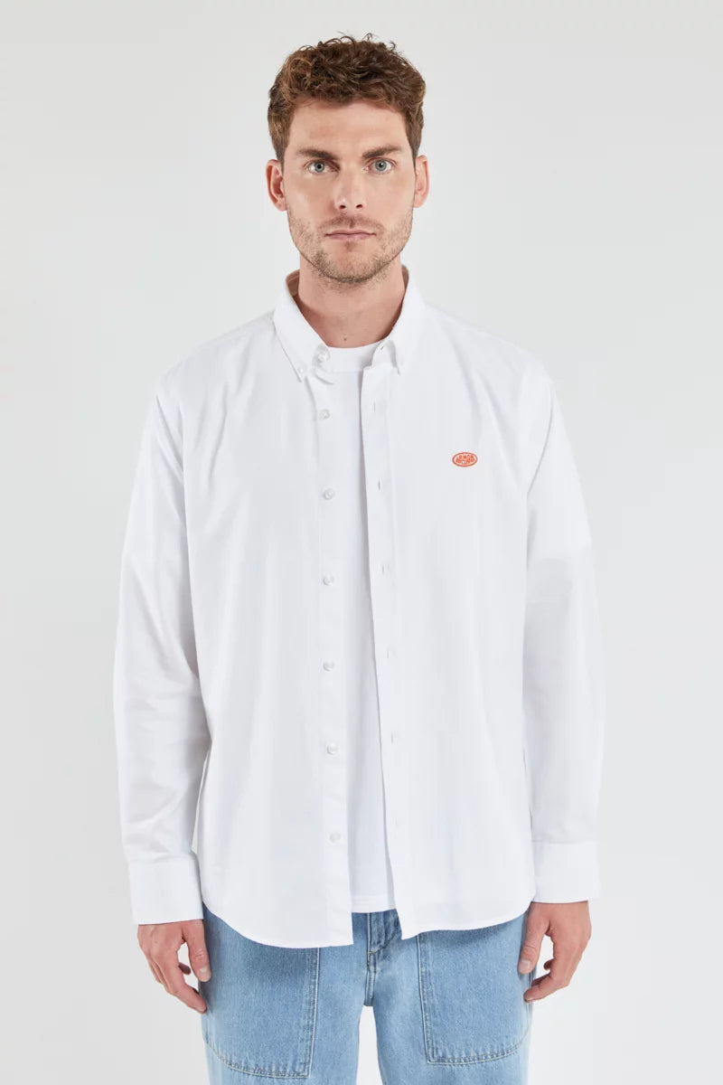 Armor Lux Cotton Oxford in White