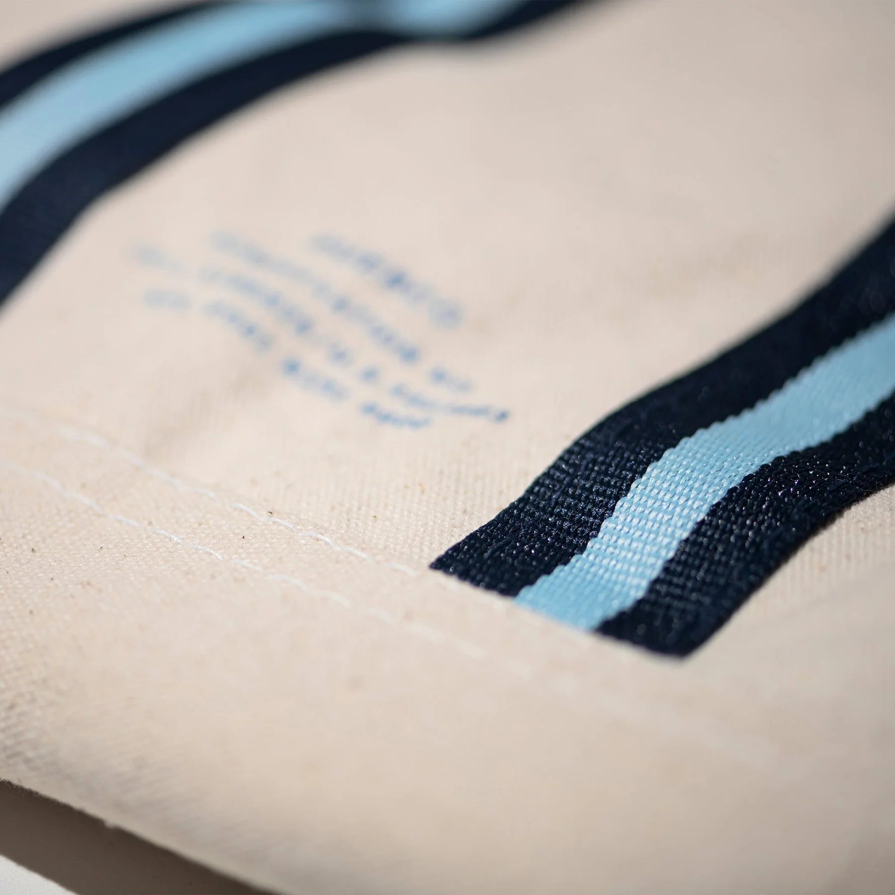 Puebco College Tote Bag / Market / Blue x Brown Handle