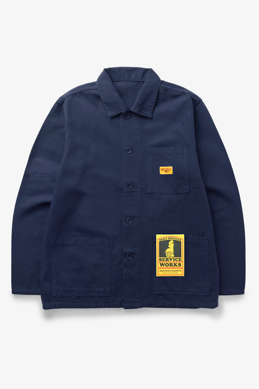 Service Works Canvas Coverall Jacket in Navy