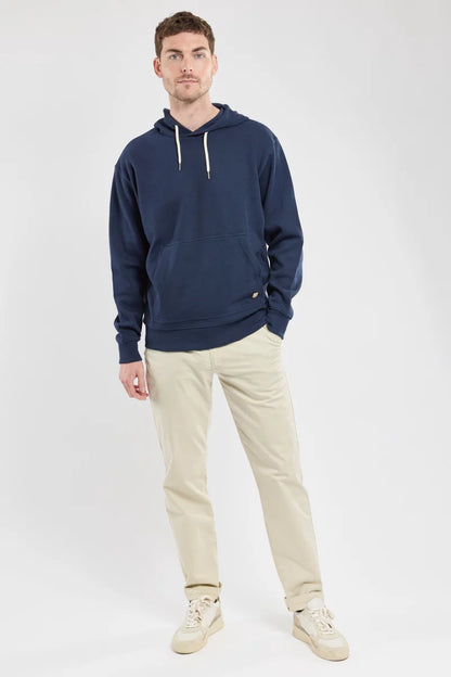 Armor Lux Cotton Hoodie in Navy