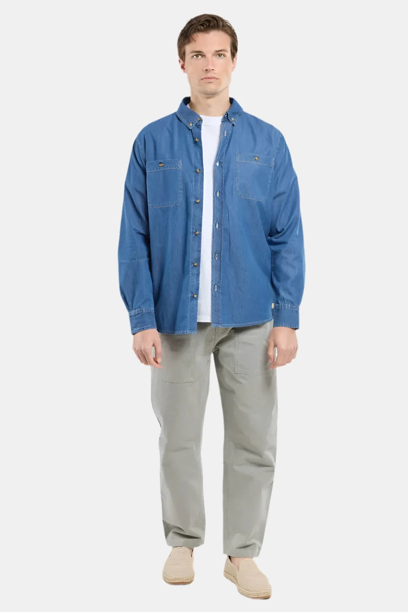 Armor Lux Denim Button Down Shirt
