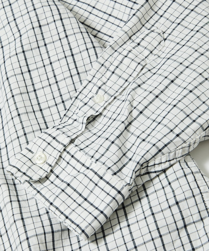 Nautica Japan Twill Tattersall L/S Shirt White