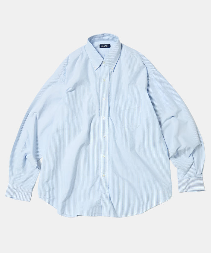 Nautica Japan Oxford L/S Shirt Blue Stripe