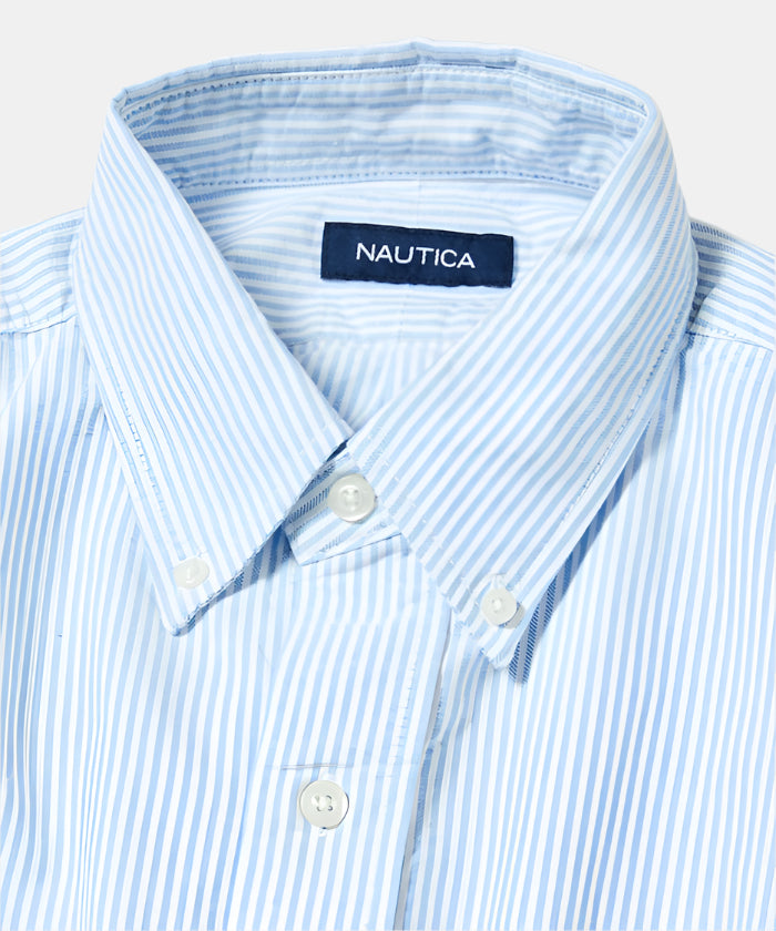Nautica Japan Oxford L/S Shirt Blue Stripe