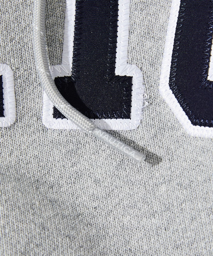 Nautica Japan Arch Logo Full Zip Up Hoodie Grey