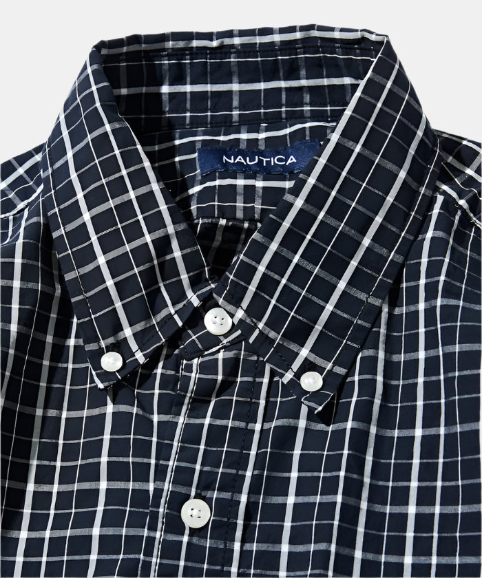Nautica Japan Twill Tattersall L/S Shirt Black