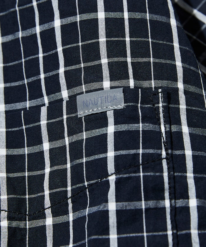 Nautica Japan Twill Tattersall L/S Shirt Black