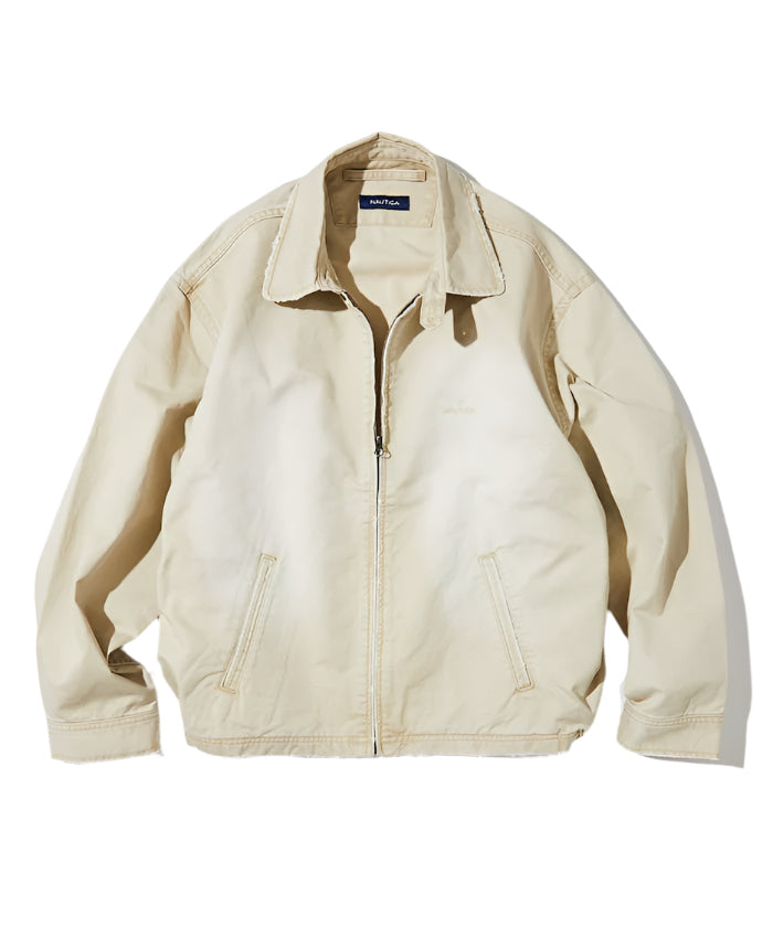 Nautica Japan Crushed Chino Blouson in Off White