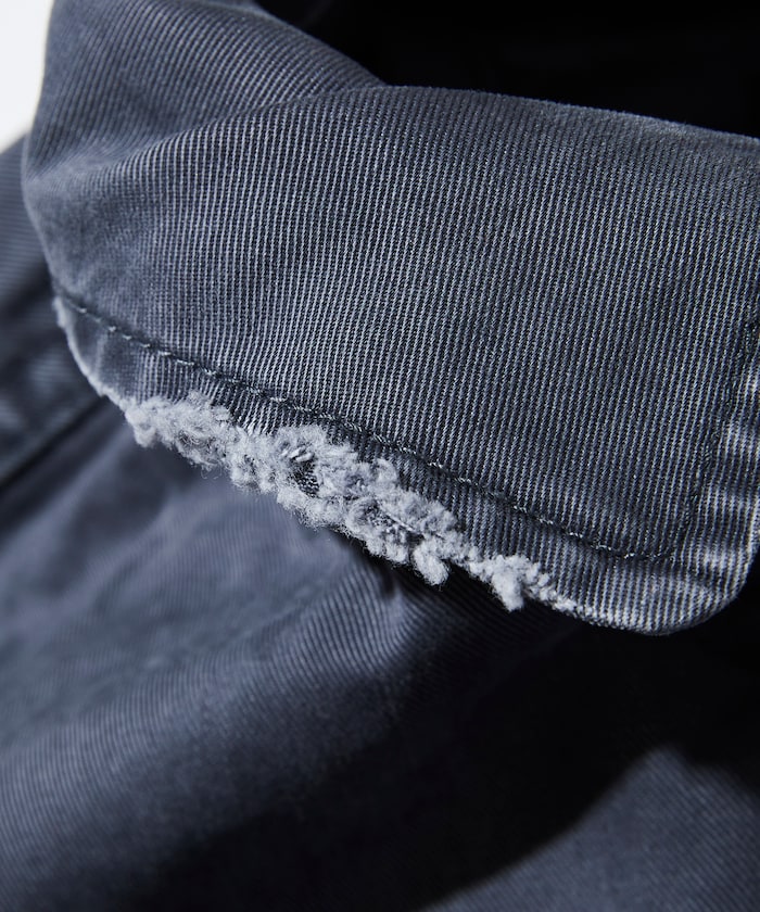 Nautica Japan Crushed Chino Blouson in Charcoal