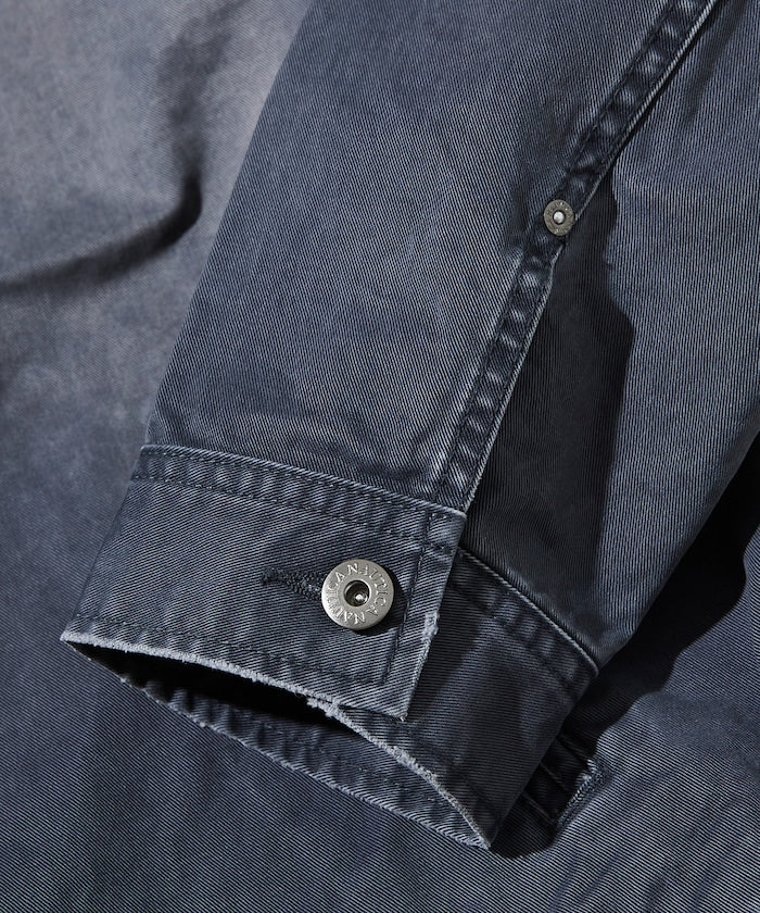 Nautica Japan Crushed Chino Blouson in Charcoal