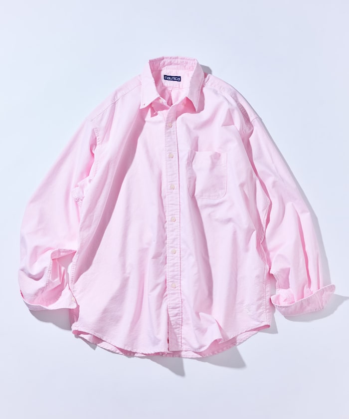 Nautica Japan Oxford BD Shirt in Pink