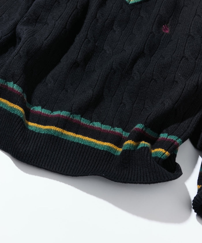 Nautica Japan Tilden Sweater in Black