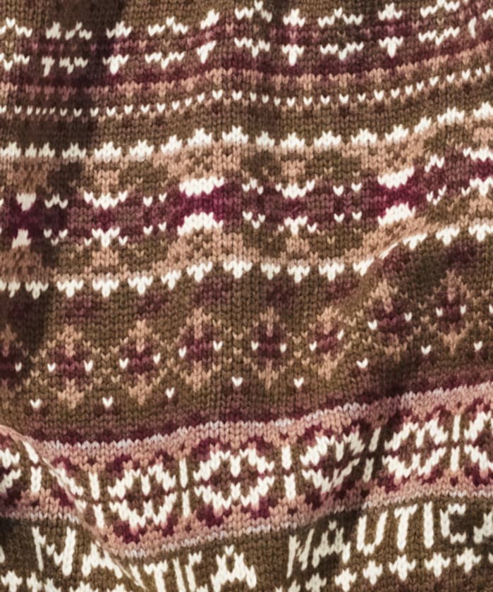 Nautica Japan Fair Isle Sweater in Olive