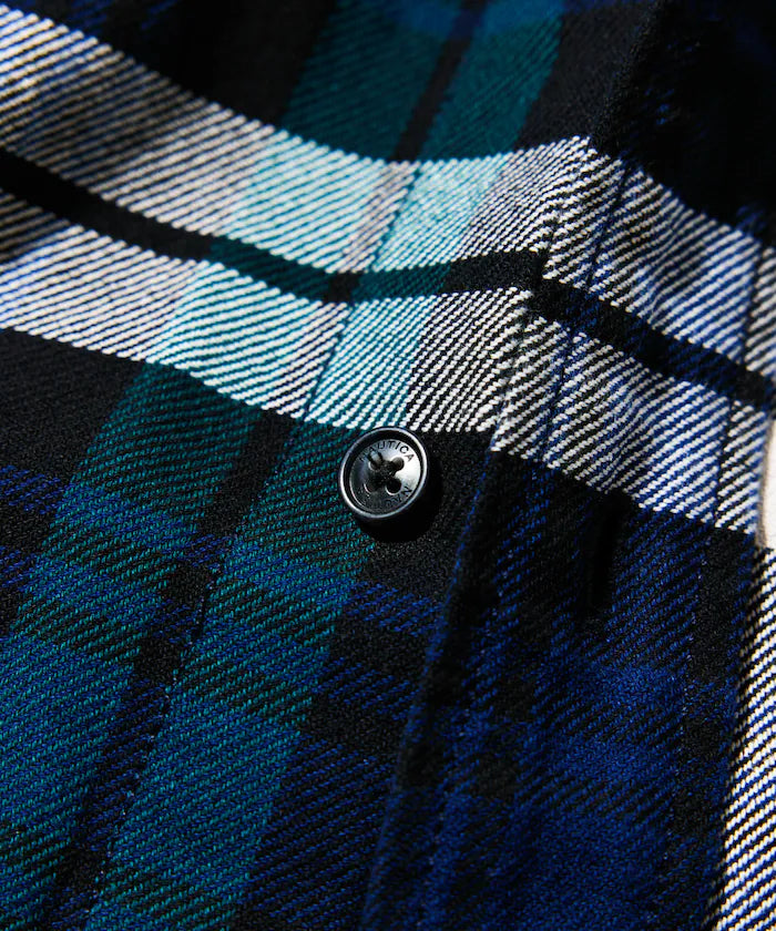 Nautica Japan Washed Big Check Heavy Cotton Flannel Shirt
