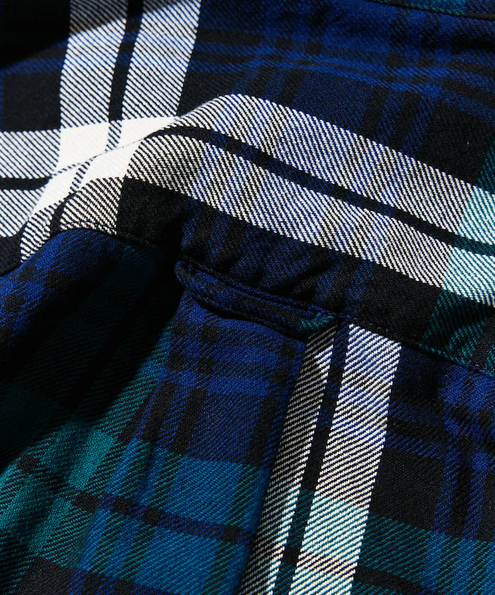 Nautica Japan Washed Big Check Heavy Cotton Flannel Shirt