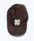 Nautica Japan brown corduroy cap with NSC logo, one size cotton hat