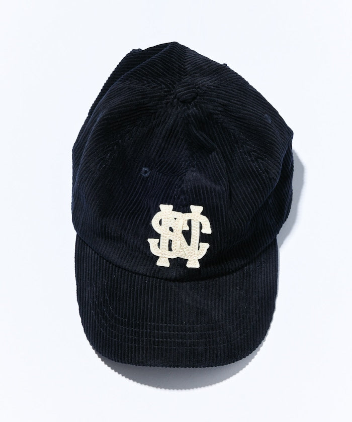 Nautica Japan Corduroy Logo Cap in Black