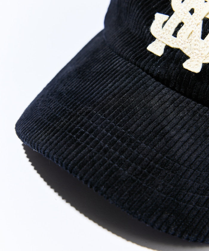 Nautica Japan Corduroy Logo Cap in Black