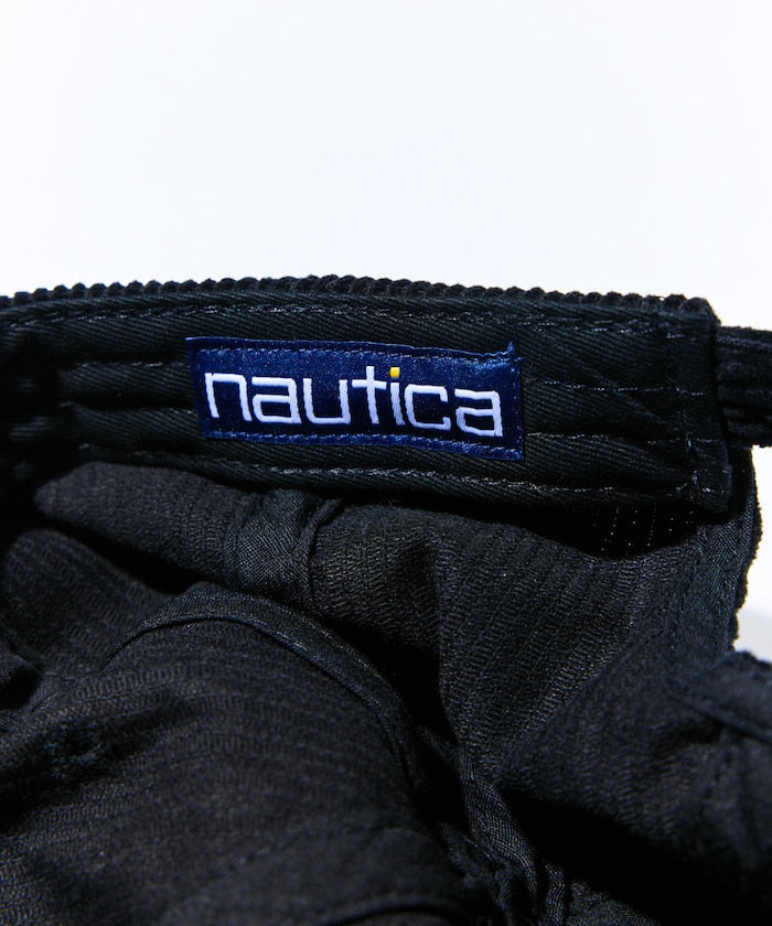 Nautica Japan Corduroy Logo Cap in Black