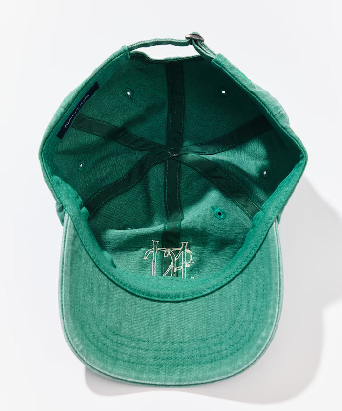 Nautica Japan Sailing Club Faded Logo Cap in Green