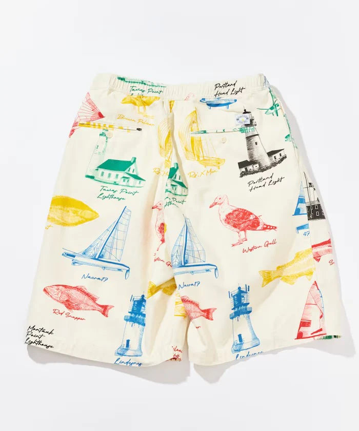 Nautica Japan All-Over Ocean Print Shorts in Multi