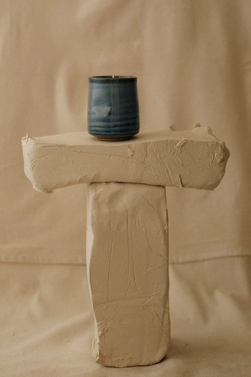 Provider Store Kadoma Japanese Ceramic Candle Blue