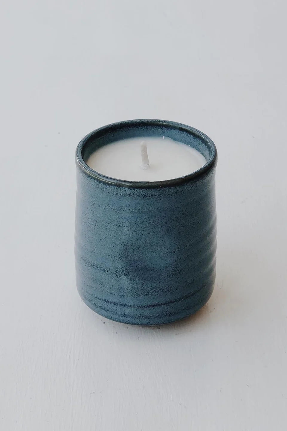 Kadoma Japanese Ceramic Candle Blue