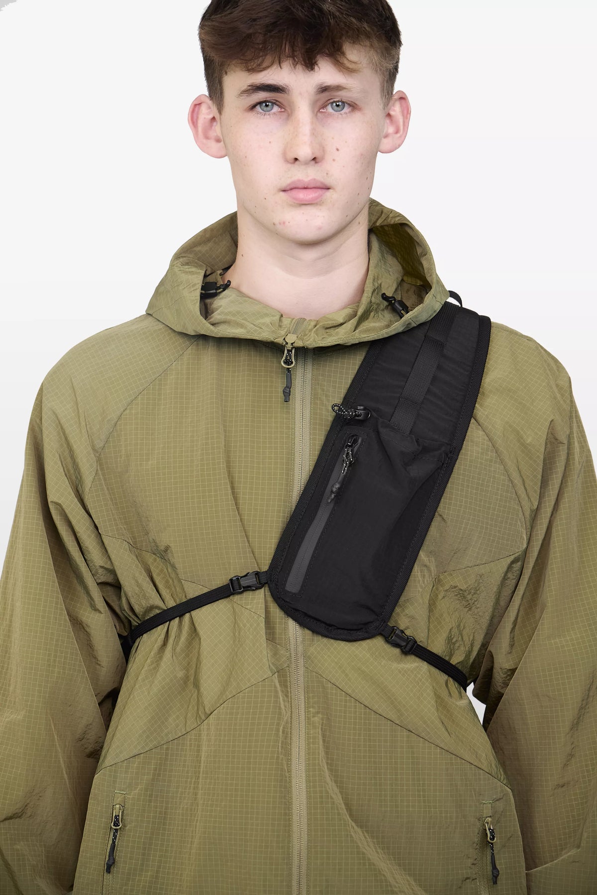 Elliker Mire Ripstop Packable Sling Bag in Black