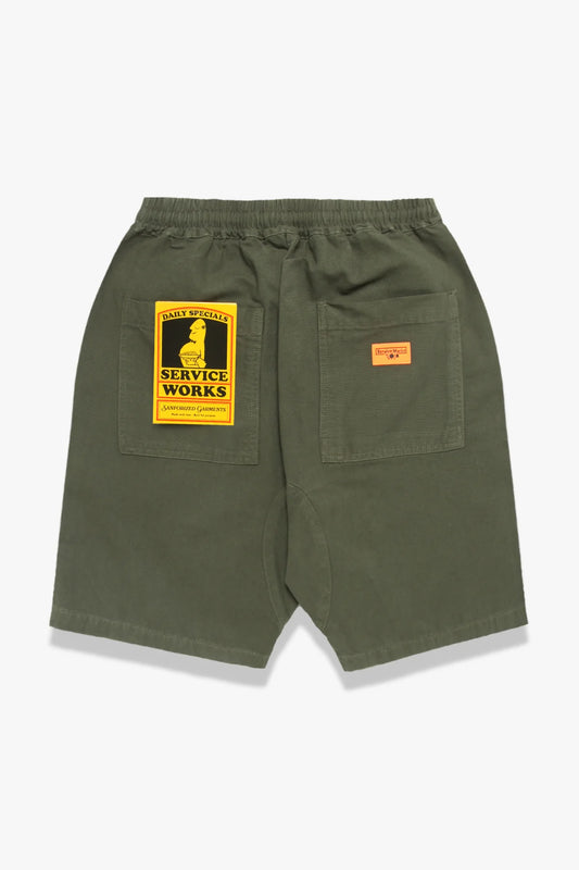 Service Works Classic Chef Shorts Olive