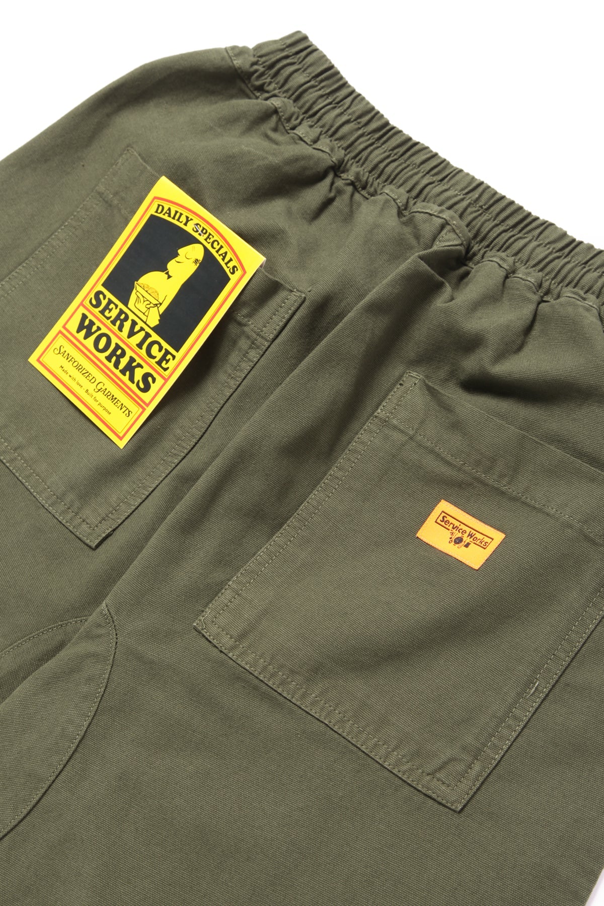 Service Works Classic Chef Shorts Olive