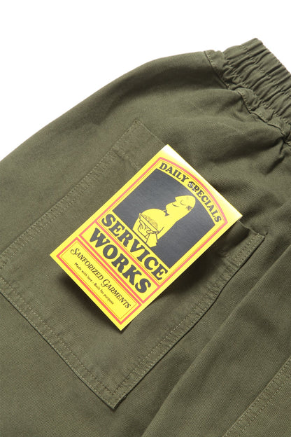 Service Works Classic Chef Shorts Olive