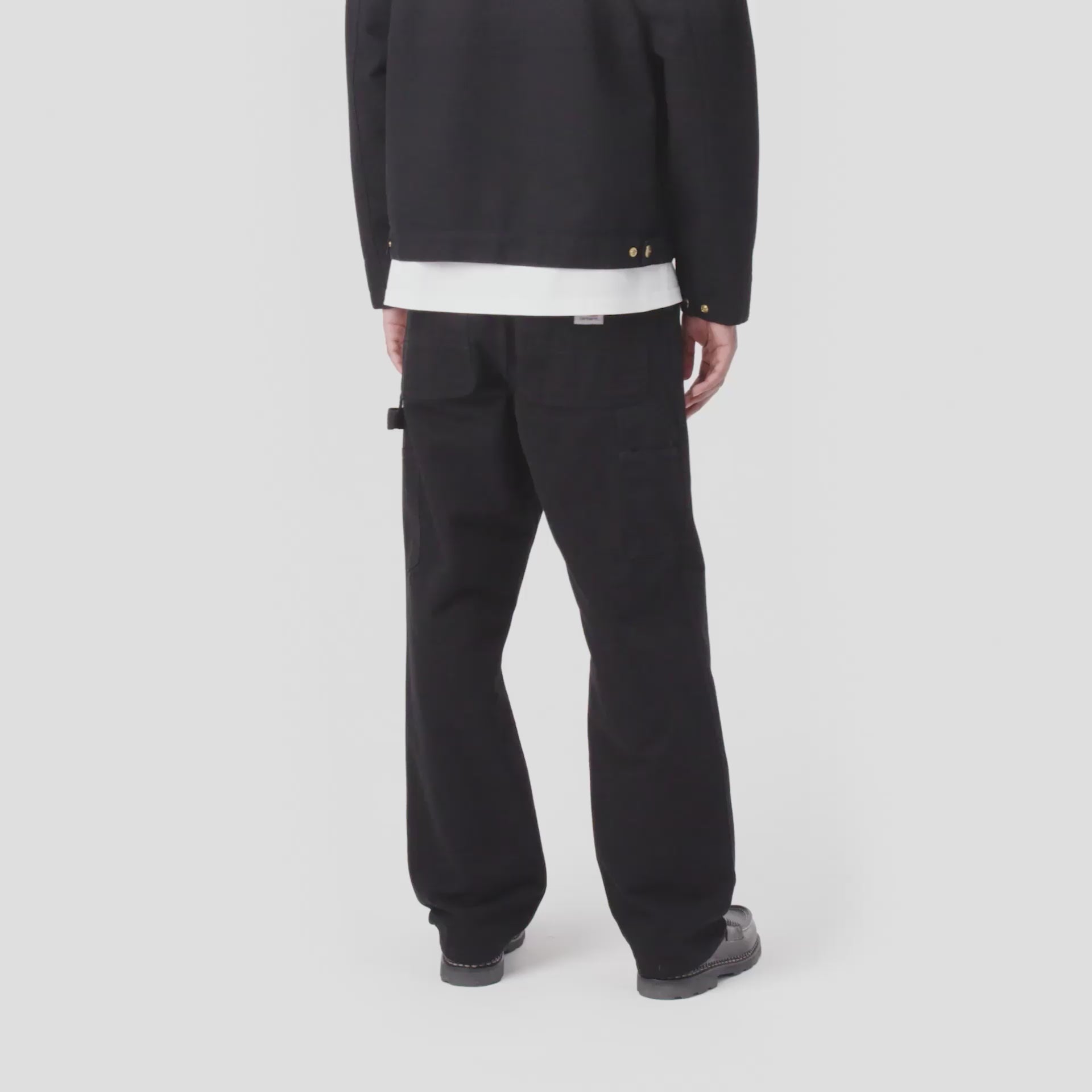 Carhartt WIP OG Single Knee Pants in Black Rinsed