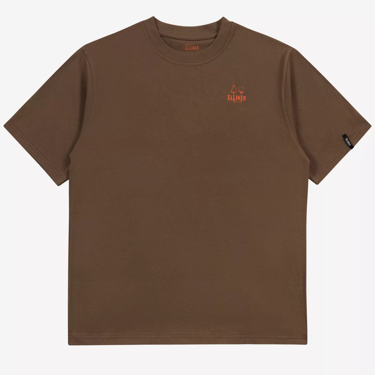 Elliker Rill Campfire Print T-Shirt in Dark Brown, image 4