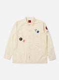 Universal Works x Topologie Broadcloth Utility Shirt in Ecru