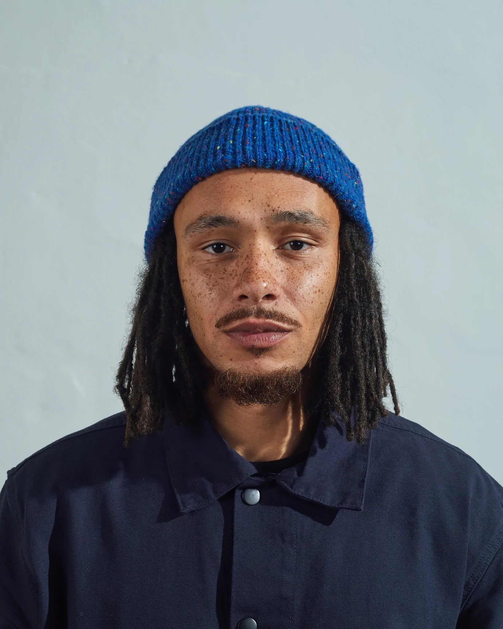 Uskees 4003 Speckled Donegal Wool - Ultra Blue