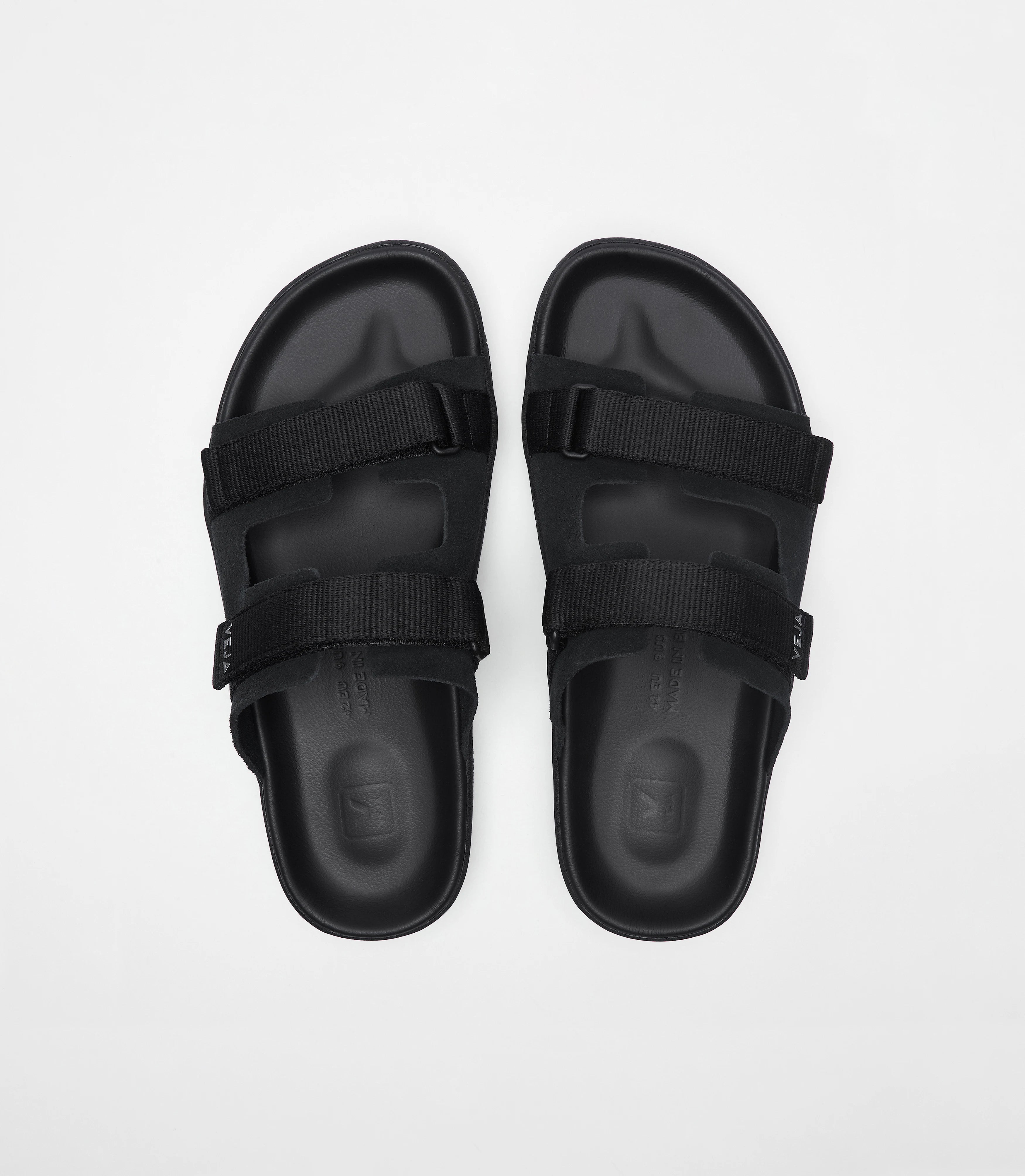 VEJA Arpoador Suede Sandal in Black