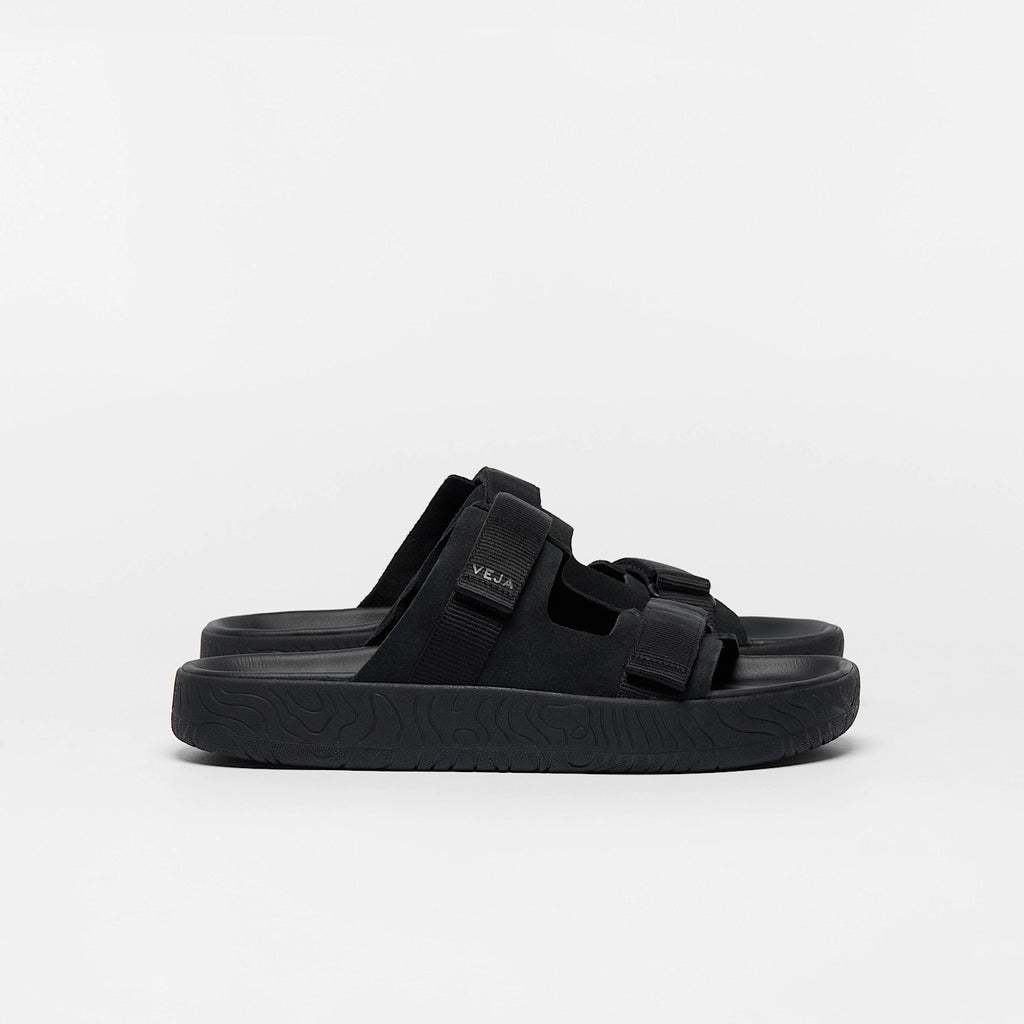 VEJA Arpoador Suede Sandal in Black