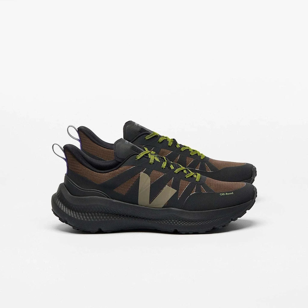 VEJA x Jolie Foulée Condor 3 Off Road Ripstop Eagle Black running shoe with recycled materials and dynamic stability plate