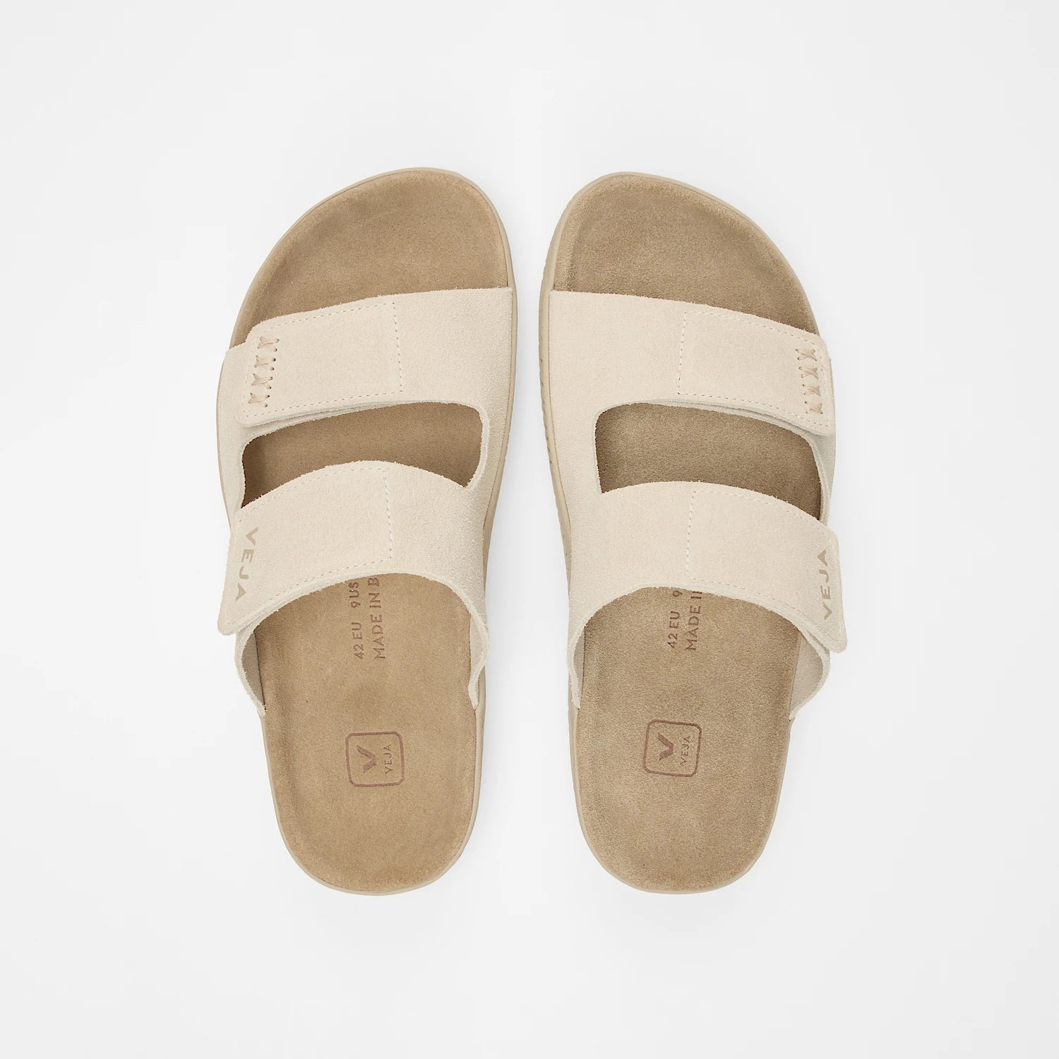 VEJA Etna Suede Sandal in Pierre Almond