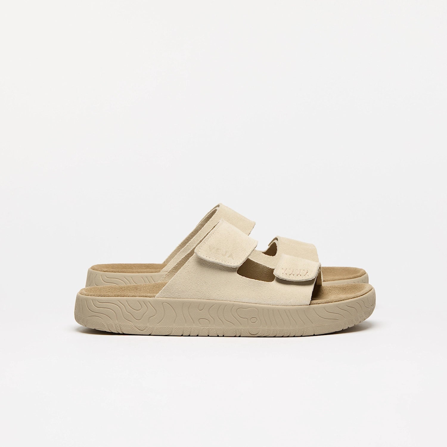 VEJA Etna Suede Sandal in Pierre Almond