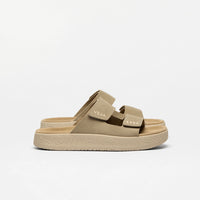 VEJA Etna Suede Sandal in Taupe/Almond