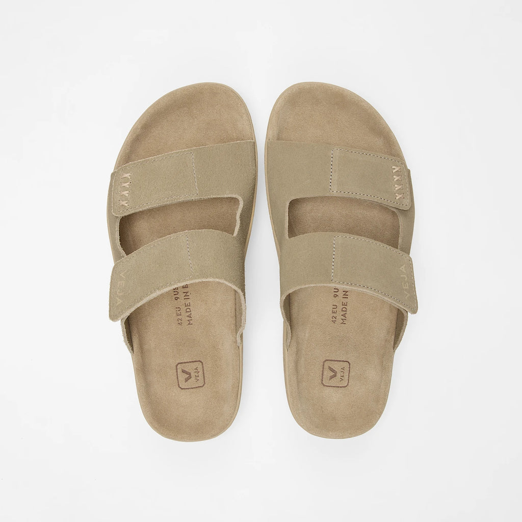 VEJA Etna Suede Sandal in Taupe/Almond