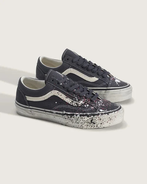 Vans Premium LX Old Skool 36 Paint Splatter in Charcoal Grey